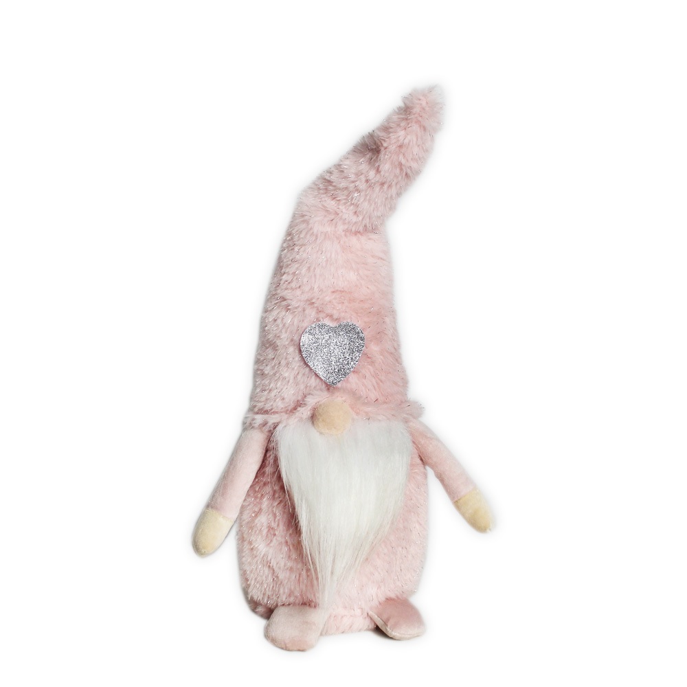 Skřítek textil 22cm růžová